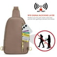 thumbnail image 5 of Kattee Sling Bag for Women, Leather Fanny Packs Crossbody Purse, Small Chest Bag with RFID Blocking, 5 of 7