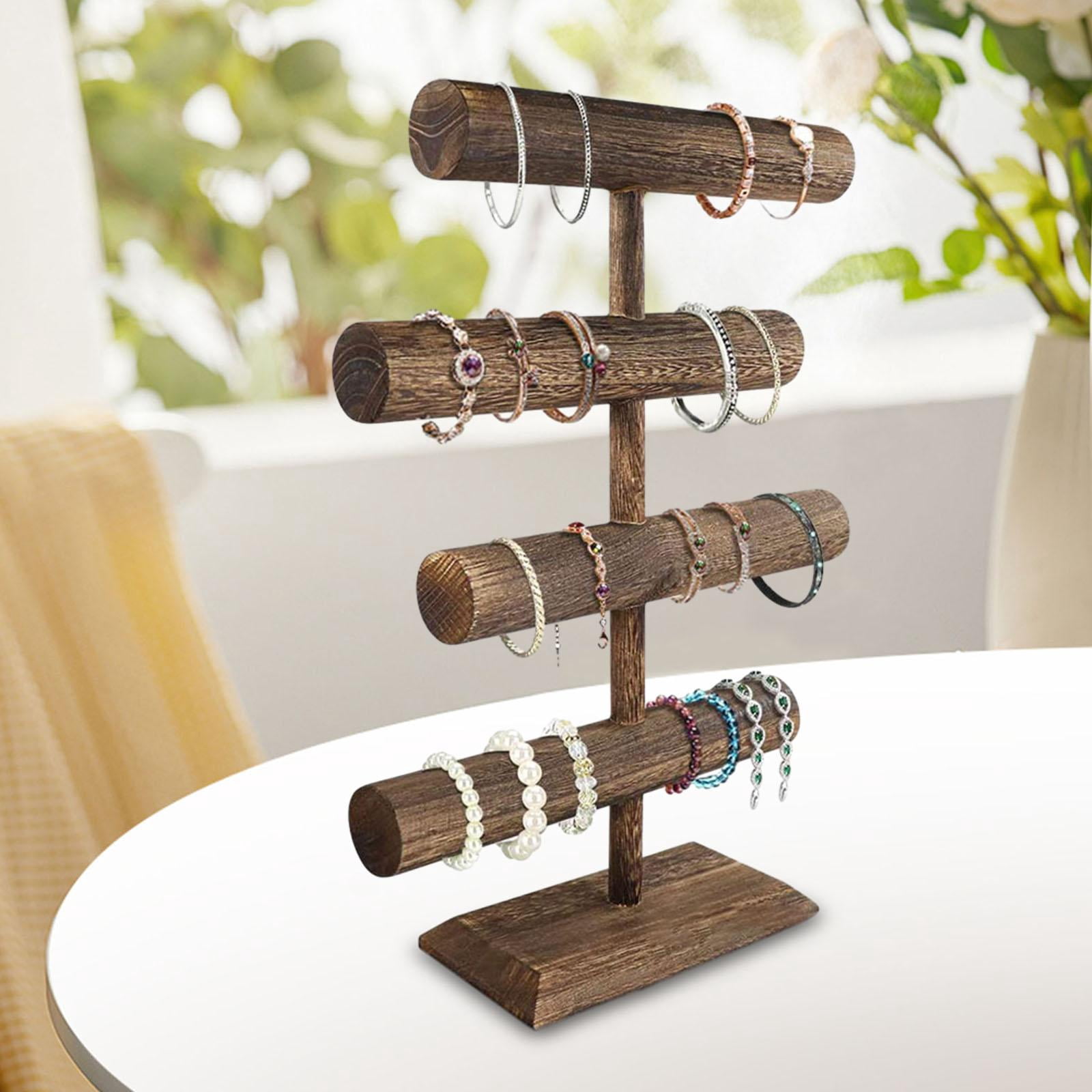 Segolike Bangle Bracelet Holder Jewelry Storage Organizer 4 Tiers Necklace Hanger Watch Display Stand for Shopping Mall Tradeshow Home