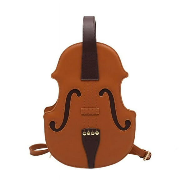 Osdhezcn Women Violin Shape PU Leather Backpack Purse Fashion Handbag Travel Daypack College School Rucksack