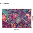 thumbnail image 3 of Coolnut Paisley Floral High Absorbent U-Shaped Contour Toilet Rugs Machine Washable,24"x20", 3 of 7