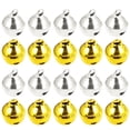 thumbnail image 2 of 200Piezas Jingle Bells Llavero Colgante Campanas Artesanías Campanas para mascotas DIY Árbol Colgante (10 mm, dorado, plateado para cada 100 piezas), 2 of 5