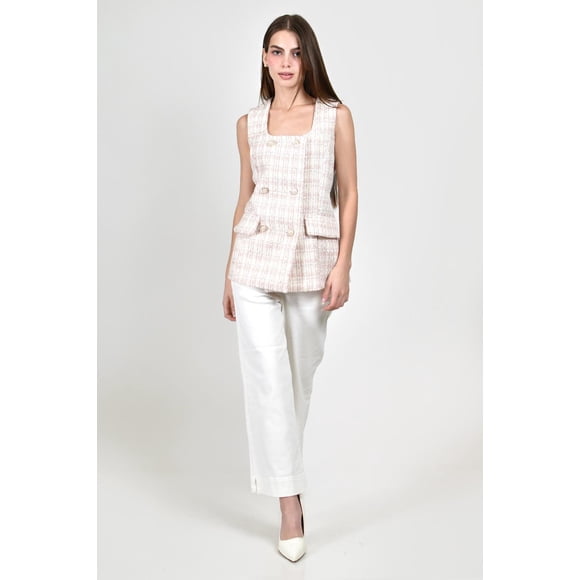 Chaleco Tweed Roman Fashion /Juvenil, 2435 (Rosa) rosa M