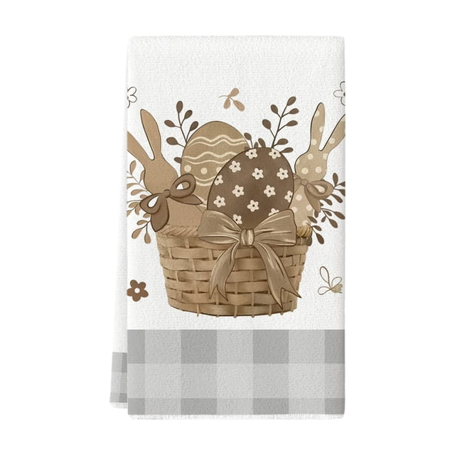 Easter Polyester Platter Towel Kitchen Rag Easter Towel