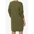 thumbnail image 2 of Haute Edition Women's Oversized Pullover Sweatshirt Dress, 2 of 3