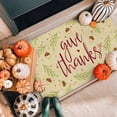 thumbnail image 6 of Thanksgiving Door Mat,Give Thanks Harvest Welcome Mat for Front Door,Fall Autumn Indoor Outdoor Non-Slip Rugs,Fall Doormat for Farmhouse Home Porch Decorations 30" x 17", 6 of 6