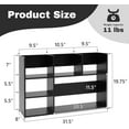 thumbnail image 2 of Jerry & Maggie Extra Large Desk Organizer Shelves for Office Organization, Multi Units Storage Rack Home Office Accessories, Office Must Haves Desk Shelf for Top of Desk, Black, 2 of 7