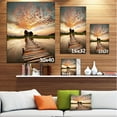 thumbnail image 4 of Designart Makeshift Wooden Pier Over River Canvas Wall Art, 4 of 4