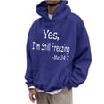 thumbnail image 1 of Birdeem Men's Hoodie Letter Rinted Pullover Long-Sleeved Top Hooded Sweatshirts, 1 of 1