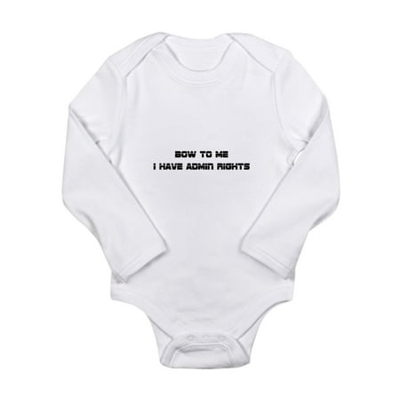 

CafePress - Admin Rights Body Suit - Long Sleeve Infant Bodysuit