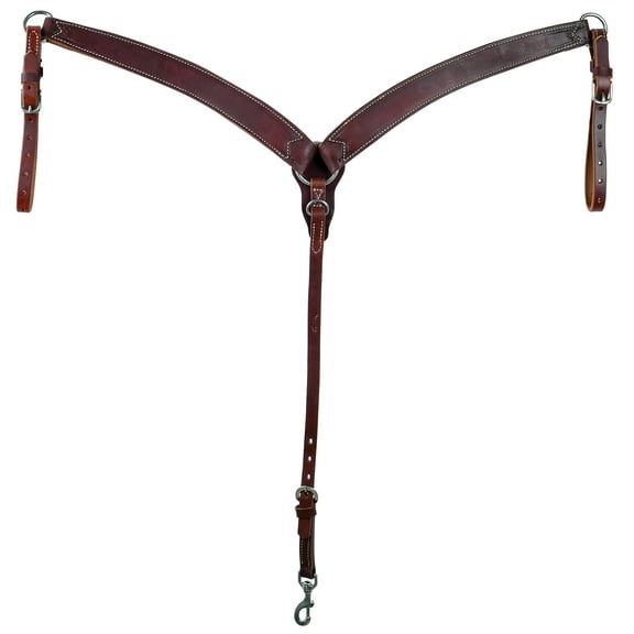 Weaver Working Cowboy Contoured Horse Harness Leather Breast Collar Chestnut
