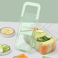 thumbnail image 3 of Multi-Function Vegetable Grater, Chopper and Slicer Easy to clean, container-equipped vegetable chopper Suitable for potatoes, tomatoes, onions, cheese, cucumbers and other ingredients, 3 of 8