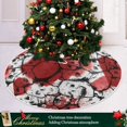 thumbnail image 6 of FMSHPON Skull Xmas Christmas Tree Skirt Stand Mat for Holiday Party Decoration Indoor Outdoor 36 inches, 6 of 6