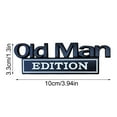 thumbnail image 3 of 1PCS Fun Old Man Edition Car Emblem,3D Metal Badge Side RearTailgate Bumper Decal Nameplate Sticker for Car Truck,Old Man Addition Car Emblem, 3 of 8