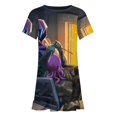 thumbnail image 4 of Valorant Omen Girls Short Sleeve Dress Soft Cute Designs Dresses Casual T-Shirt Dress 110CM, 4 of 7