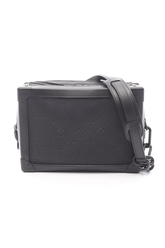 Pre-Owned Louis Vuitton Soft Trunk Monogram Taurillon Noir Shoulder Bag Handbag Leather Men's...