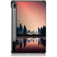 thumbnail image 6 of Epicgadget Galaxy Tab S8 Case (2022) / Galaxy Tab S7 Case (2020) Slim Tri-fold Lightweight Stand Auto Wake/Sleep Folio Cover for Samsung Galaxy Tab S8/ Tab S7 11" Tablet (Forest Dusk), 6 of 6