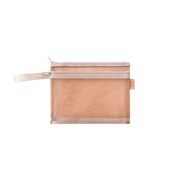 Bolsa de libros portátil Morandis de malla de nailon transparente y gruesa para oficina y papelería, para guardar juguetes, archivos y lápices.