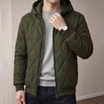 thumbnail image 2 of Windbreaker Jackets for Men Windproof Long Sleeve Hooded Solid Color Winter Casual Warm Windproof Jacket for Outdoor Travel Hiking, 2 of 3