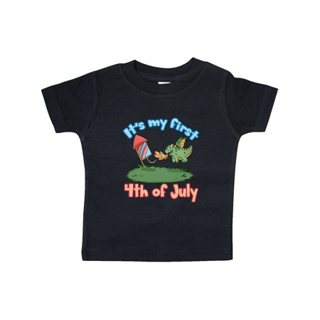 

Inktastic It s My First 4th of July Firework Dragon Gift Baby Boy or Baby Girl T-Shirt