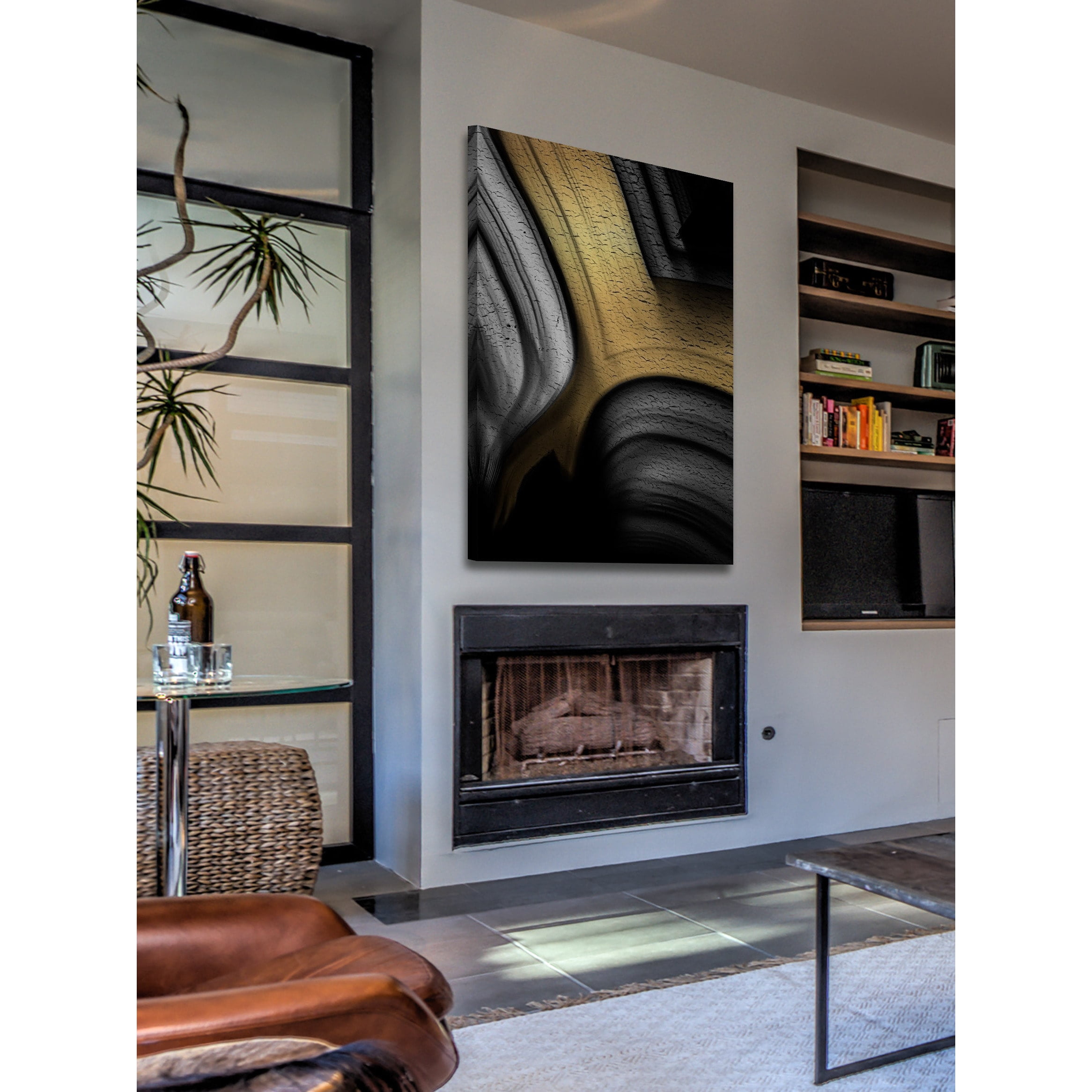 Marmont Hill "Bold Gold" Painting Print on Wrapped Canvas
