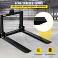 thumbnail image 4 of VEVOR 3 Point Hitch Pallet Fork 2000lbs, Fork Attachment for Category 1 Tractor, 25.5''x22''x41'', Steel Tractor Heavy Equipment Attachment, for Tractor, Skid Steer Loader, 4 of 9