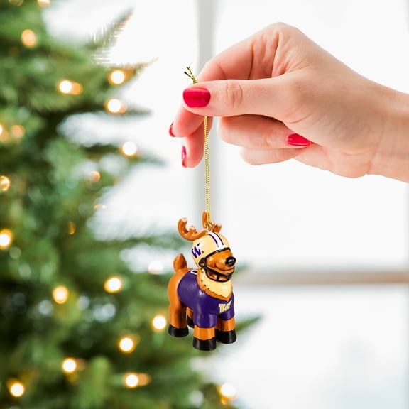 Reindeer Player Ornament, University of Washington