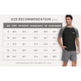 thumbnail image 4 of MINTREUS Men's Pajamas Colors Contrast Short Sleeve Round Neck 2-piece Set Men's Loose Shorts Casual Set Raglan Pajamas, 4 of 6