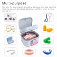 thumbnail image 3 of Upgraded Leak Proof Denture Bath Cup with Strainer & Storage Compartment | Portable Soaking Case for Dentures, Braces and Travel Retainers, 3 of 8