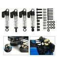 thumbnail image 4 of Front Rear Shock Absorbers, Wear Resistant Front Rear Shock Damper High Elasticity Spring Reduce Vibration Aluminum Alloy  For 1/16 RC Car Black, 4 of 8
