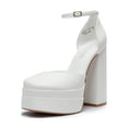 thumbnail image 1 of Zapatos DREAM PAIRS Aurelia Blancos con Plataforma y Tacones Gruesos, 1 of 9