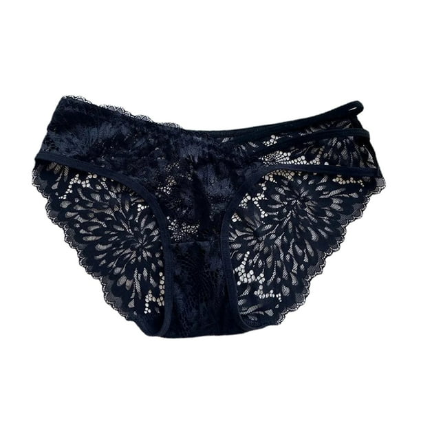 Gibobby Calzones de encaje para mujer Bragas sexis para mujer Tanga con bordado de encaje erotico ropa interior para mujer bragas de encaje de malla Negro A Walmart en linea