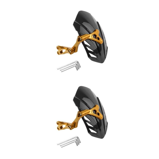 VONKY Convenient Accessories Rear Mudguard For Motorcycle Simplify Ride Motorcycle Rear Mudguard gold 2Set