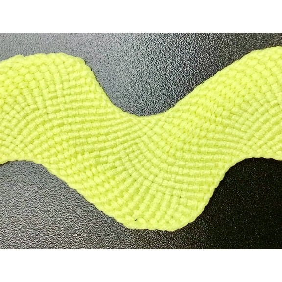 YELLOW 1-1/8 INCH JUMBO RIC RAC