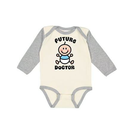 

Inktastic Future Doctor Gift for Boy Gift Baby Boy Long Sleeve Bodysuit