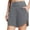 Grey, variant on TOWED22 Swim Shorts For Women Women Suit Shorts Waisted Swim Drawstring Bottoms Swimsuit High Boy Shorts Plus Size Swim Shorts,Navy
