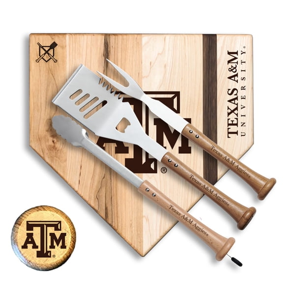 Baseball BBQ  Texas A&M Aggies 17" Silver Slugger Combo Set