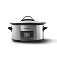 thumbnail image 1 of Olla de cocción lenta Crock Pot 6Qt con tecnología MyTime, 1 of 8