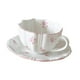 thumbnail image 4 of Taza de té y platillo de cerámica, elegante y único juego de tazas de té de , taza de café para regalo de cumpleaños, cafetería, oficina,, 4 of 9