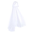 thumbnail image 4 of LEKWK Sheer Cloak with Hood Women Tulle Lightweight Fairy Cloak Elegant Princess Elf Capelet Mesh Medieval Renaissance Halloween Cosplay Costume, 4 of 6