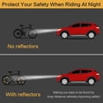 thumbnail image 3 of 15 reflectores reflectantes para radios de bicicleta de color naranja para mayor seguridad en bicicletas de montaña y de carreras, 7 x 3,5 cm, 3 of 4