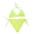 thumbnail image 1 of Traje de Baño Ocean Pacific para Dama con Textura Argolla en Hombros Amarillo Talla G 2 Piezas, 1 of 4
