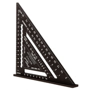 Johnson Level & Tool 1956-1800 Metric Johnny Square Professional Easy-Read Aluminum Rafter Square, 18cm, Black, 1 Square