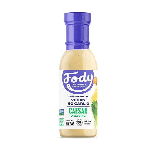Fody Foods Vegan Caesar Salad Dressing Pack Low FODMAP Certified Gut Friendly No Onion No