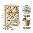 thumbnail image 2 of Shoe Storage Cabinet with 3 Flip Drawers for Entryway Seamless floral pattern abstract ditsy print decorative art plants Shoe Rack Storage Organizer, 2 of 8