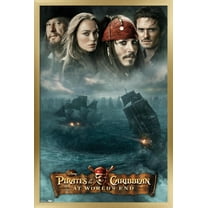 Disney Pirates of the Caribbean: At World's End - DVD One Sheet Wall Poster, 22.375" x 34", Framed