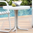 thumbnail image 2 of Pemberly Row Table Rétro en Métal Blanc, 2 of 4
