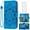 Blue, variant on Asuwish Compatible with Cricket Debut S2 U380AC/AT&T Calypso 4 U380AA Wallet Phone Case and Tempered Glass Screen Protector Flip Credit Card Holder Stand Mandala Flower Cell Cover for Women Men Blue