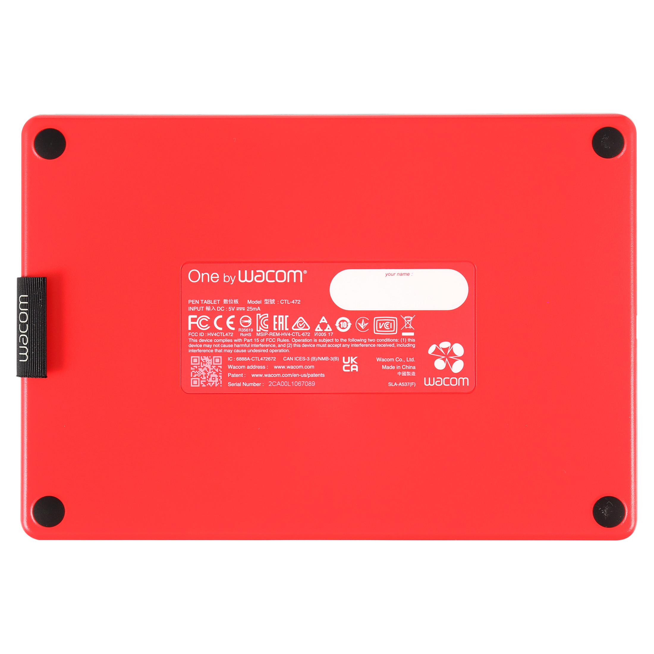 Wacom CTL472K1A Graphics Drawing Tablet, Pink