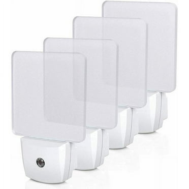DEWENWILS LED Night Light with Dusk to Dawn Sensor Plug in Night Light for Kids Bedroom Bathroom Kitchen Hallway Warm White 4-Pack