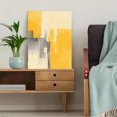 thumbnail image 5 of Ochre Leaf Sun Abstract Canvas Print Cafe Kitchen Home Wall Art, 5 of 8